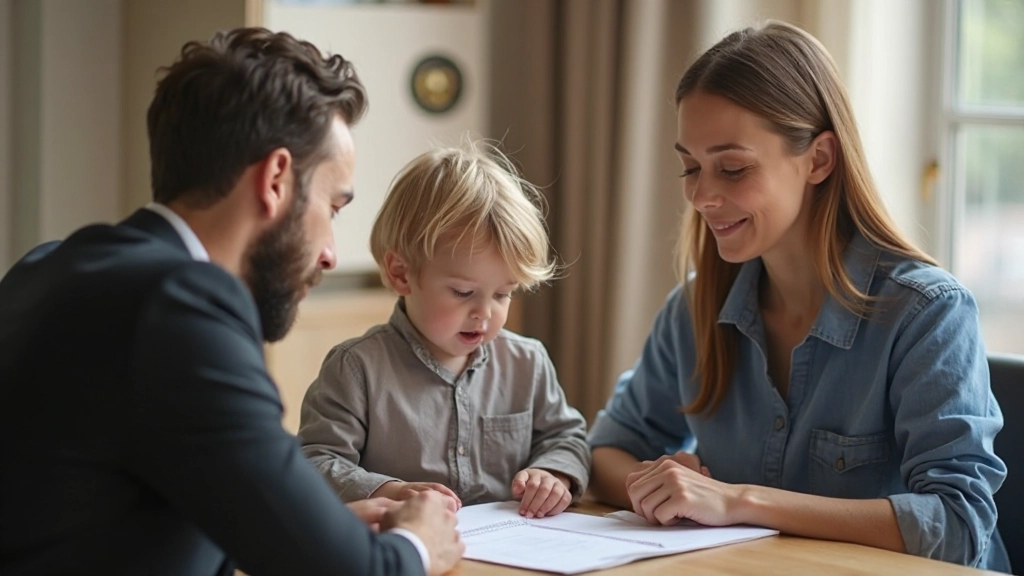 Förälder och barn i juridisk rådgivning om vårdnad och föräldrarättigheter